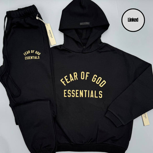 FEAR OF GOD / ESSENTIALS FW24 BLACK TRACKSUIT